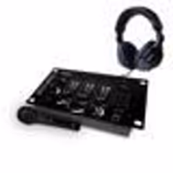 Table de mixage - Ibiza sound MIX800 - 3 voies 5 entrées - casque DJ - micro noir