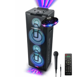 Enceinte Sonorisation - Muse M-1990DJ -DJ à LED Party Box double bluetooth + Micro - BT/CD/AUX/USB - 1000W - Lumière OVNI