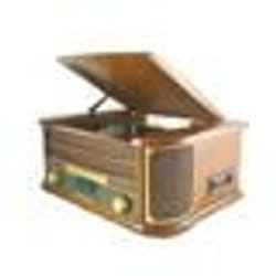 Chaîne Hi-Fi - INOVALLEY - RETRO29-E - Bluetooth V5.0 - Encode vinyles/MP3 - Jeu de lumière LED