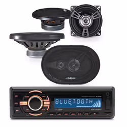 Pack Autoradio Caliber RMD046BT-2 75W x 4 - Bluetooth + 4 haut parleurs XSound - 680W