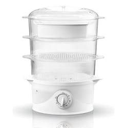 Cuiseur vapeur Puissance de 800 W. - 9L - Trois réservoirs de vapeur Steam Turbo transparents - Adler AD-633