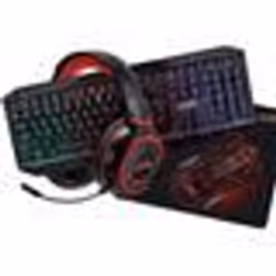 Pack Pro Gamer AMSTRAD HUNTERS 5 pièces: Clavier Souris & tapis Casque & adaptateur. Retro-éclairage RVB. AZERTY & USB