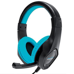 Casque Pro Gamer Amstrad AMS H888 BLUE 40mm Power Bass avec micro intégré réglage volume