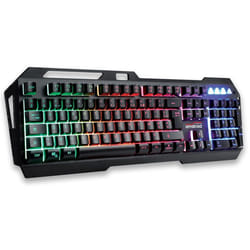Clavier Pro Gamer Amstrad AMS KEY007 USB Rétro-éclairage RVB 19 touches anti ghosting 12 raccourcis multimédia. AZERTY