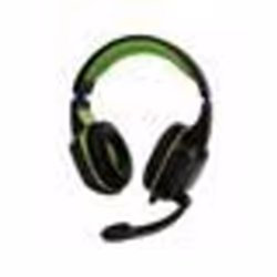 Casque Pro Gamer Amstrad Basic AMS H555 vert avec Rétroéclairage LED - 40mm Power Bass avec micro intégré réglage volume