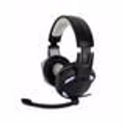 Casque Pro Gamer Amstrad Basic AMS H555 blanc avec Rétroéclairage LED - 40mm Power Bass avec micro intégré réglage volume