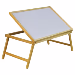 Table de lit avec pieds pliants pour servir le petit déjeuner au lit ou comme table TV plateau dordinateur portable