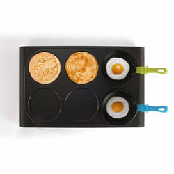 Set 3 en 1 mini woks crêpière et grill + 6 woks + 6 spatules + louche - 6 personnes - Livoo DOM200 DOM200