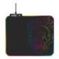 Amstrad AMS-RGB-MOUSEPAD Tapis de souris gamer RGB avec design tête de mort - 12 mode lumineux - 25 x 30 cm