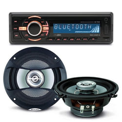 Pack Sono Voiture Autoradio Bluetooth Rmd046bt-2 4x75w + 2 Haut Parleurs 13cm 100w