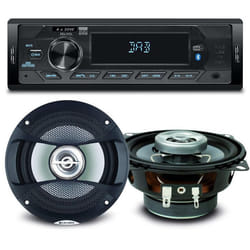 Pack Sono Voiture Auto Radio Newone Ar390dab 80 Watts + 2 Haut Parleurs 10cm 80w