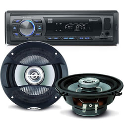Pack Sono Voiture Auto Radio Newone Ar375bt 120 Watts + 2 Hauts Parleurs 13cm 100w