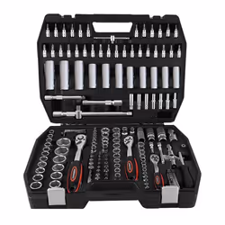 Coffret Douilles Widmann 172SS - 172 pièces Cliquets haute qualité en acier Chrome-Vanadium