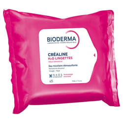Bioderma Créaline H2O Eau Micellaire Nettoyante 25 Lingettes