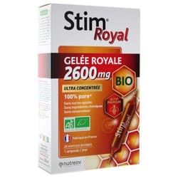 Nutreov Stim Royal Gelée Royale 2600 mg Bio 20 Ampoules