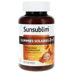 Nutreov Sunsublim Gummies Solaires 2en1 60 Gummies