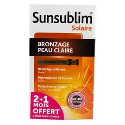 Nutreov Sunsublim Bronzage Peau Claire Lot de 3 x 28 Gélules