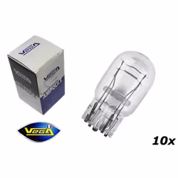 10 ampoules Vega® W21-5W T20 GX3x16d Maxi halogène 12V