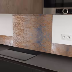 Fond de hotte en aluminium composite - TESA - L 90cm x H70cm - Blanc