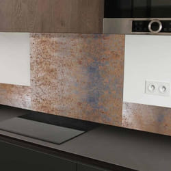 Fond de hotte en aluminium composite - TESA - L 90cm x H70cm - Blanc
