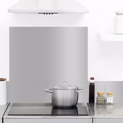Crédence de cuisine - TESA - Alu Brossé - 60x70cm - Aluminium - Finition Satinée