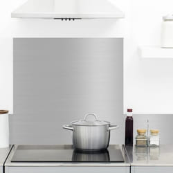 Crédence de cuisine - TESA - Alu Brossé - 60x70cm - Aluminium - Finition Satinée