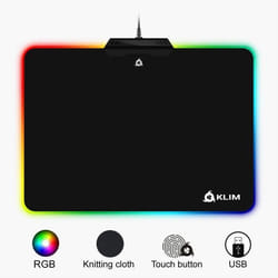KLIM K800 tapis de souris Tapis de souris de jeu Noir