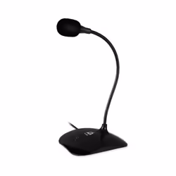 KLIM Talk, Microphone de table, Avec fil, USB, Noir, USB, 43 mm