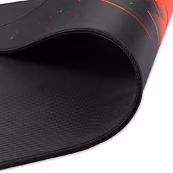 KLIM KM01 tapis de souris Tapis de souris de jeu Noir, Rouge