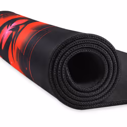 KLIM KM01 tapis de souris Tapis de souris de jeu Noir, Rouge