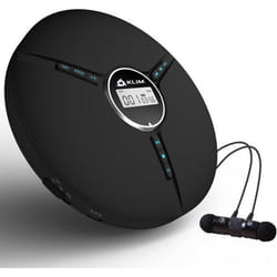 KLIM Discman – Lecteur CD Portable avec Batterie Intégrée + Écouteurs KLIM Fusion - Mini Walkman CD Baladeur CD Compact