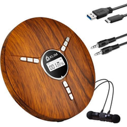 KLIM Discman Lecteur CD Portable avec Batterie Intégrée - Nouveauté - Écouteurs KLIM Fusion - Baladeur Lecteur CD pour VoitureMi
