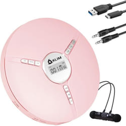 KLIM Discman Lecteur CD Portable avec Batterie Intégrée - Rose