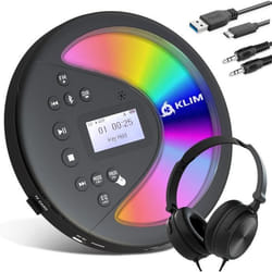 KLIM Discover Lecteur CD Portable avec Casque et Batterie Intégrée