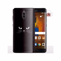 Coque - Huawei - Mate 9 Pro - Chat Noir - Silicone - Protection anti-chocs