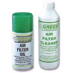 Kit Entretien pour Filtres Green Le kit contient : - 1 produit nettoyant spécial de 500ml- 1 spray de lubrification de 300ml ...