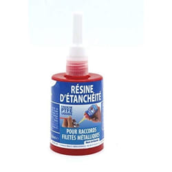 Resine anaérobie pour létanchéité des raccords métalliques filetés. 50ml.