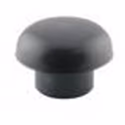 Chapeau de ventilation - Ardoise - Ø 80 mm - PVC - Moustiquaire intégré - Idéal pour canalisations