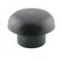Chapeau de ventilation - Ardoise - Ø 80 mm - PVC - Moustiquaire intégré - Idéal pour canalisations