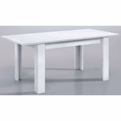 Cette table à manger extensible idéale pour combiner avec la commode, la table basse et le meuble TV de la même collection. D ...