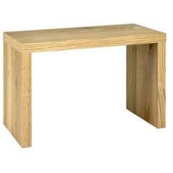 Table d'appoint de panneau en nid d'abeille coloris chêne - Dim : L50 x P30 x H35 cm Pegane