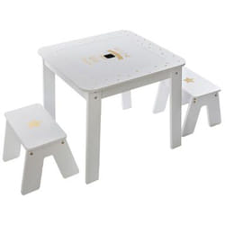 Pegane - Ensemble table et 2 chaises pour enfant coloris multicolore