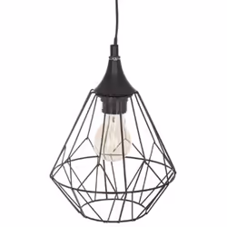 Cette superbe suspension d'une diamètre de 19 cm est faite en fer et ajoute une touche industrielle à votre décoration. Elle  ...