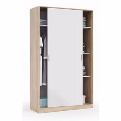 Armoire avec 2 portes coulissantes avec étagères est un magnifique mobilier de chambre avec de grandes possibilités de rangem ...