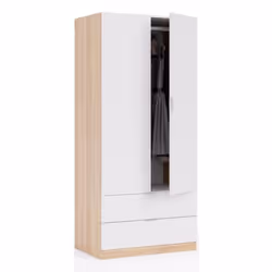 L'armoire au design soigné confère à votre pièce une note de douceur et de modernité. Vous apprécierez sa grande penderie et  ...