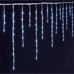 Faites briller de milles feux vos extérieurs grâce à ce rideau de 600 LED, sa fonction timer allumera automatiquement la guir ...