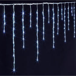 Pegane - Rideau lumineux extérieur 600 led blanc froid - Dim : L.1000 x l.0,5 x H.36 cm