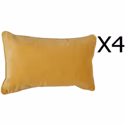 Ce coussin déhoussable ocre et à la fois doux et sobre, trouvera afcilement sa place sur un canapé ou un lit. Terriblement pr ...