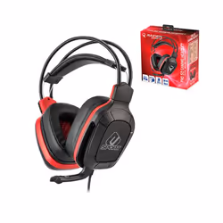Subsonic SA5554, Avec fil, 20 - 20000 Hz, Jouer, 210 g, Casque, Noir, Rouge
