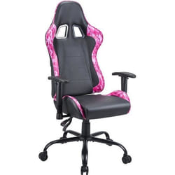 Fauteuil Gamer - SUBSONIC - Pink Power - Ergonomique - Dossier Ajustable - Accoudoirs Réglables